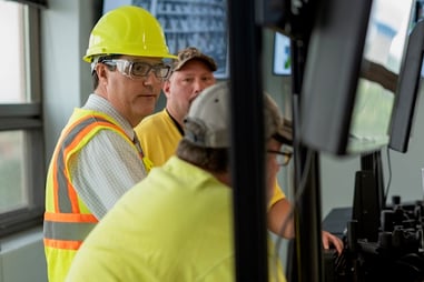 U.S. EPA David Ross talking with NEW Water Operators