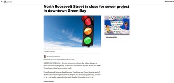 NBC 26 featured road closures for the Downtown Interceptor Renewal Project