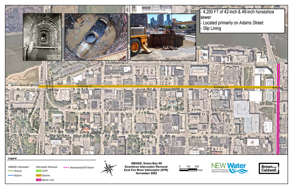 East Fox River Interceptor Map