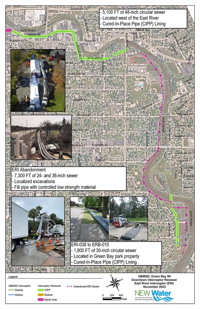 East River Interceptor Map