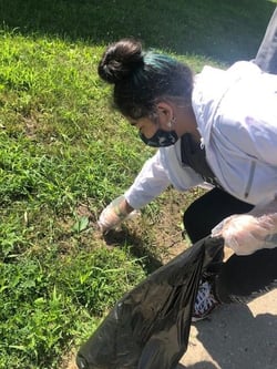 2020 STEM Superhero garbage picking 2