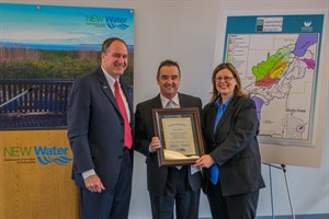 Mayor, Sigmund, and Quirk at 2014 World Water Day Event
