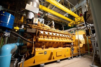 R2E2’s internal combustion engine generators use the digester gas to produce about 40% of the electricity needs and heat captured off the engine is used to heat processes at the Green Bay Facility.
