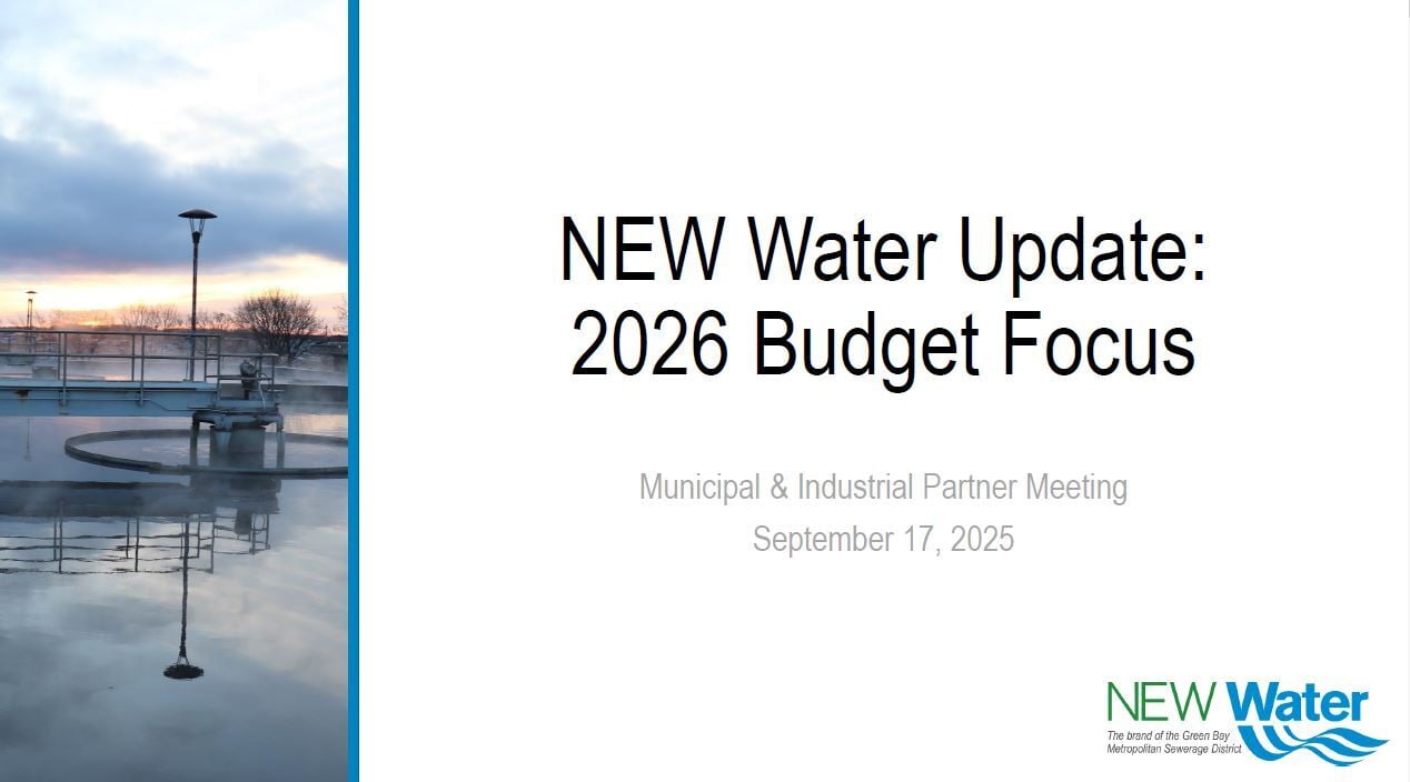Image of presentation for the 2026 budget.