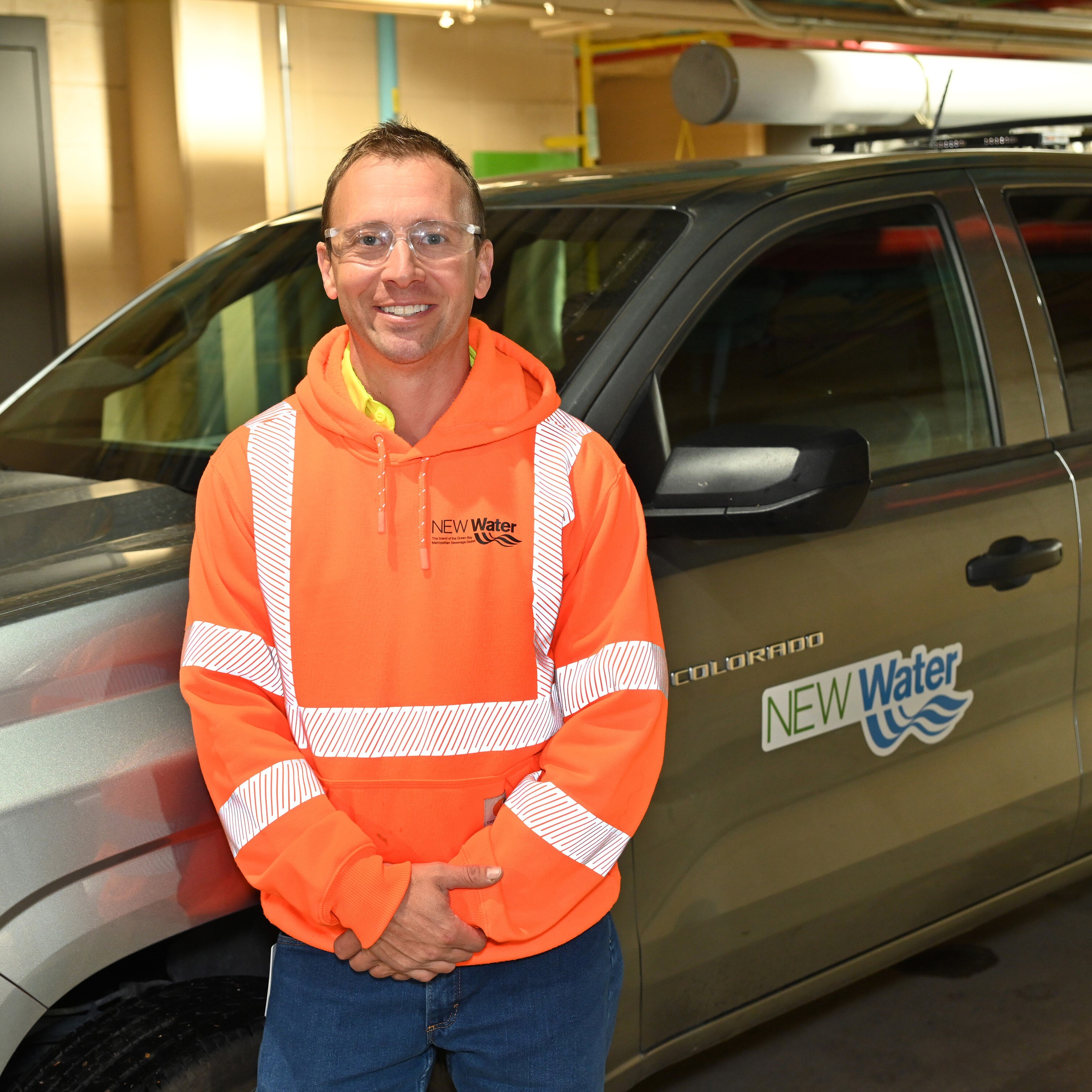 Matt S with the Field Services vehicle.