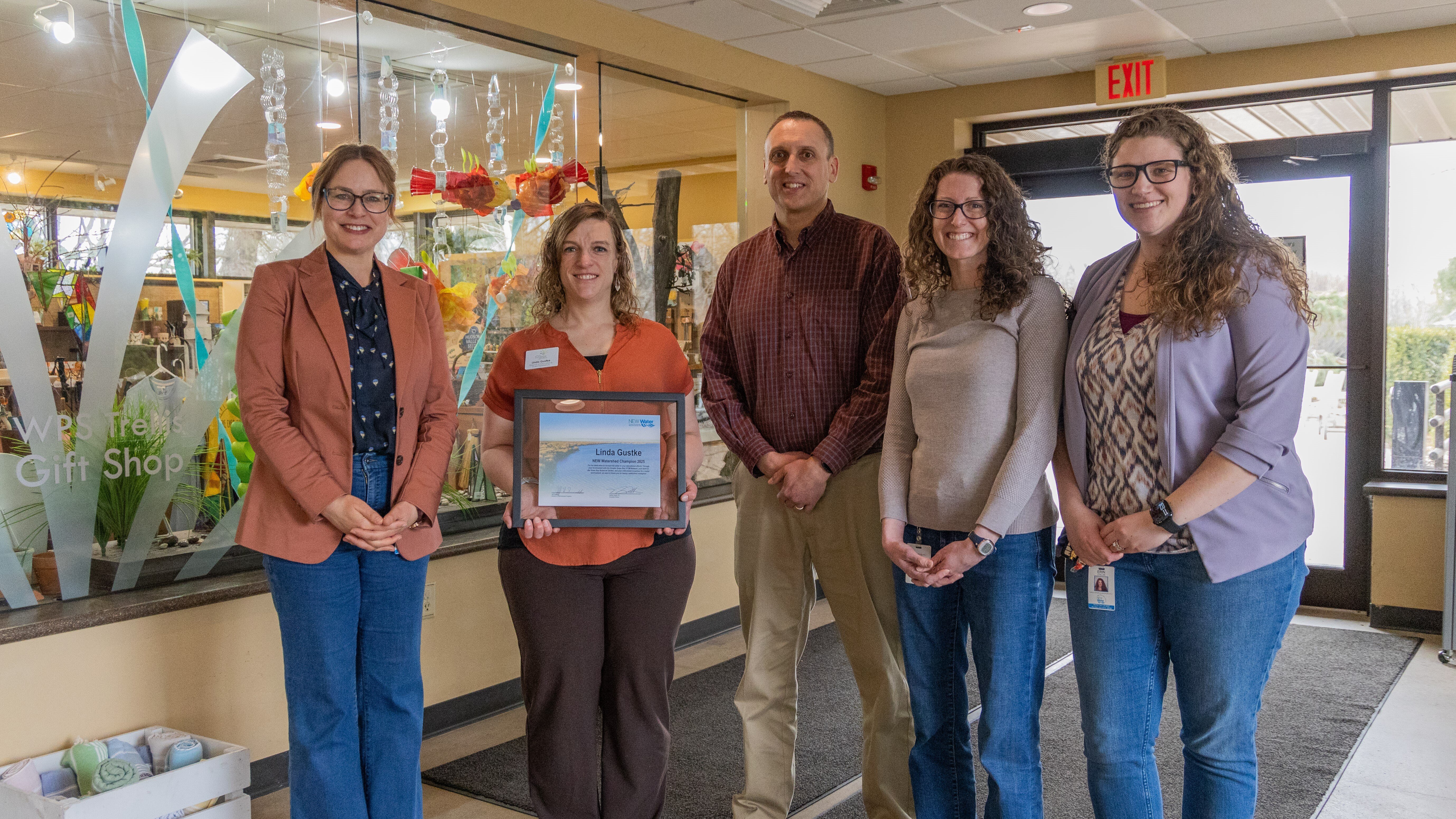 The 2025 NEW Watershed Champion was Linda from Green Bay Botanical Garden