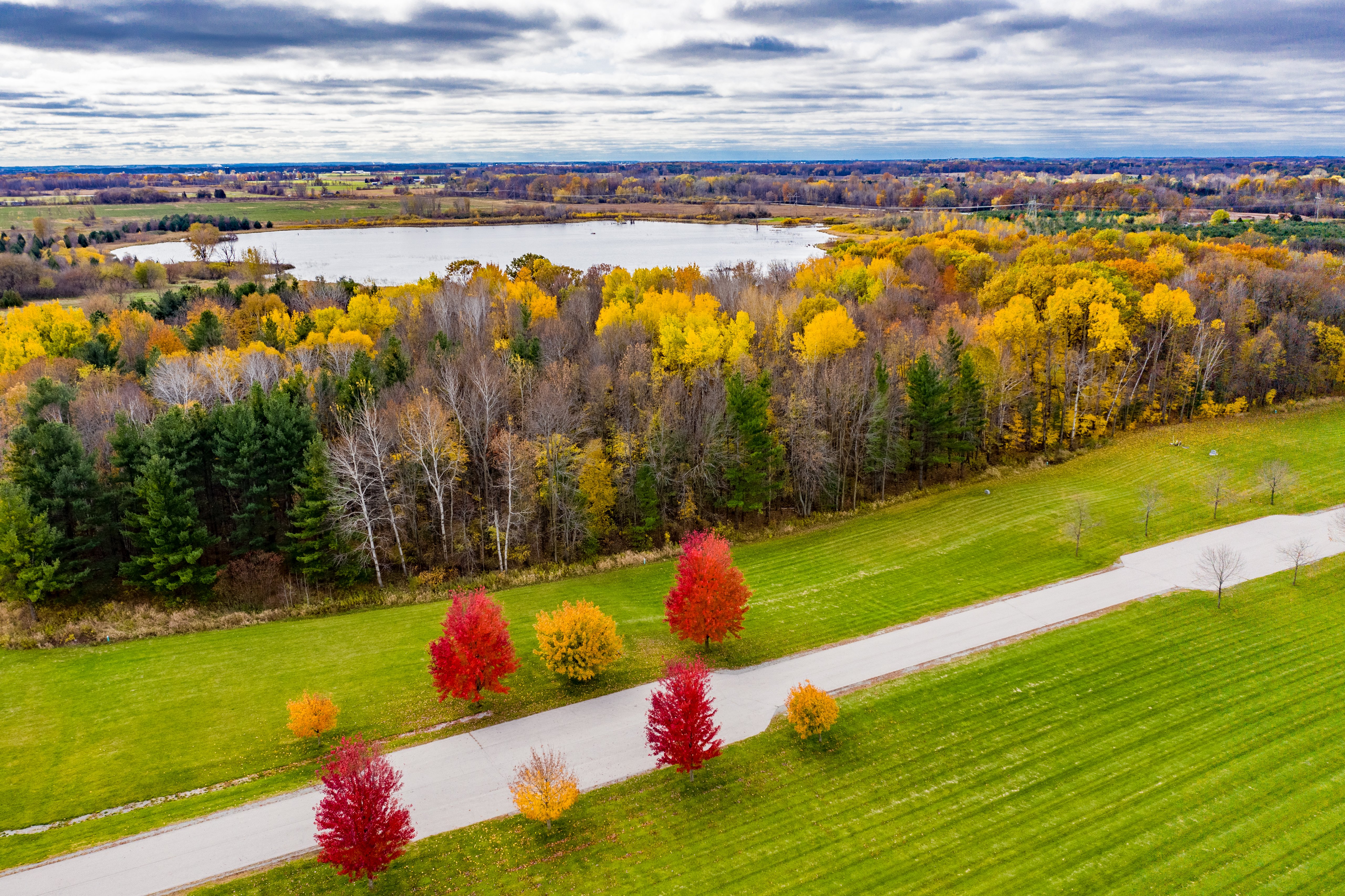 Green Bay in the fall