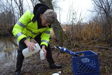 Monitoring out in Silver Creek