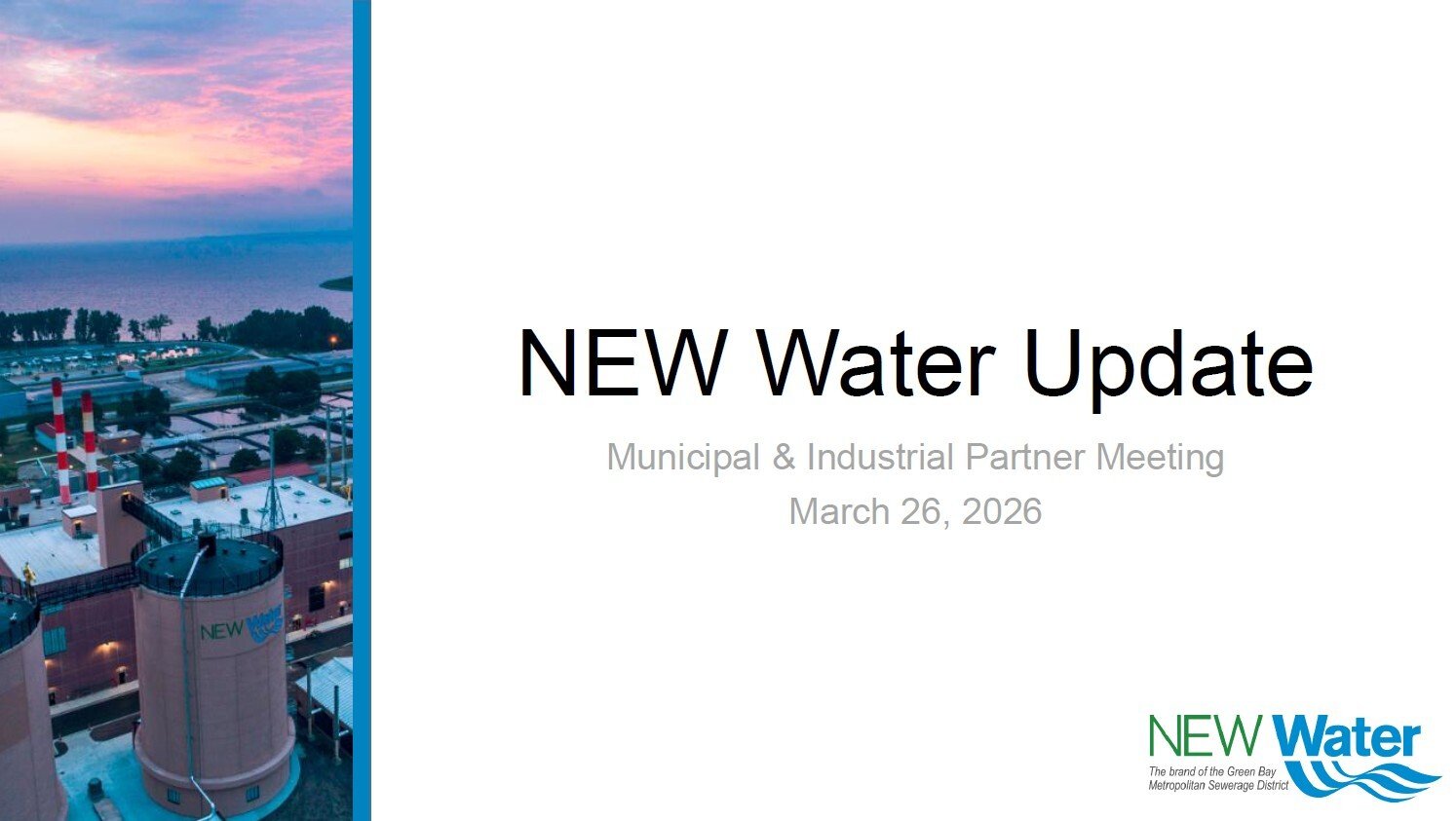 2026 Municipal and Industrial Update Meetings