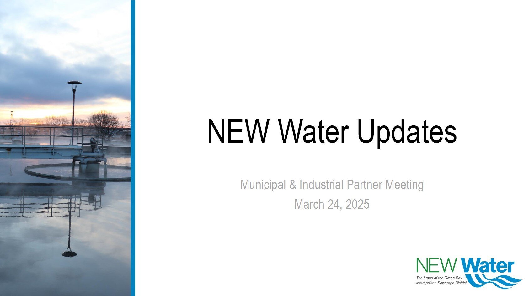 2025 Municipal & Industrial Update Meeting